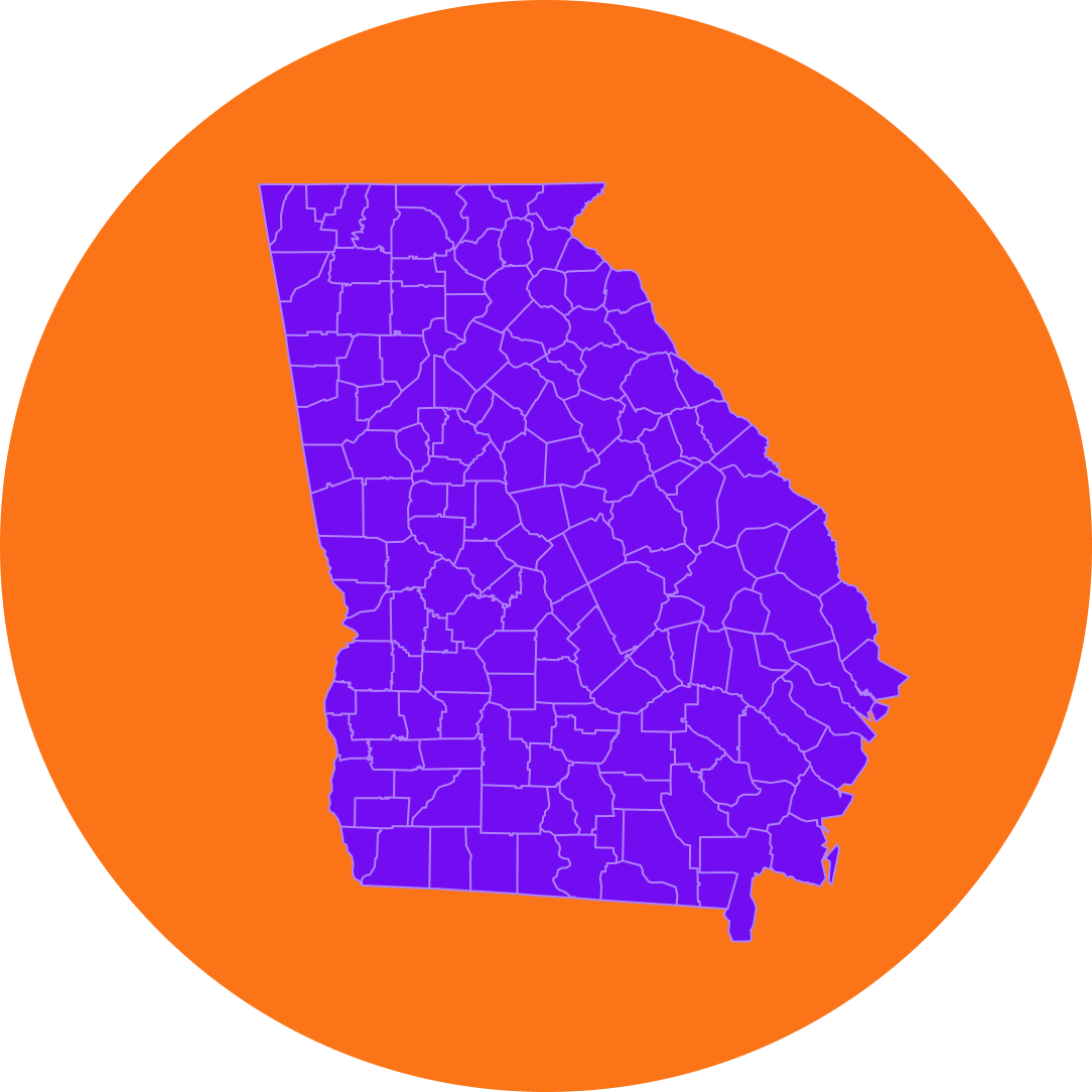 map of georgia counties